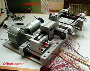Fig. 2 - Accelerated fretting rig - 1 connector on test.